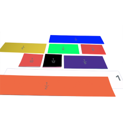 Zlomková řada demonstrační na magnetickou tabuli